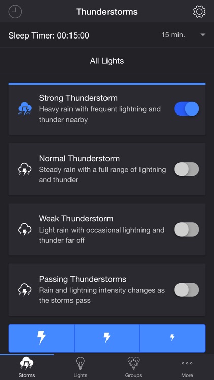 Thunderstorm for LIFX