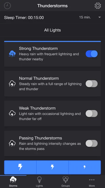 Thunderstorm for LIFX screenshot 1 of 5