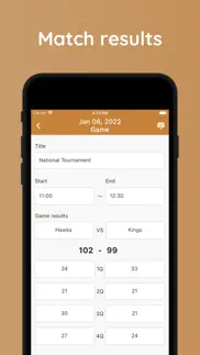basketball schedule planner iphone screenshot 4