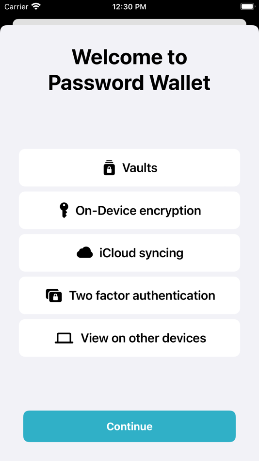 Password Wallet ("IOS"). - 1.1 - (iOS)