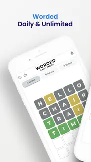 worde - daily & unlimited iphone screenshot 1