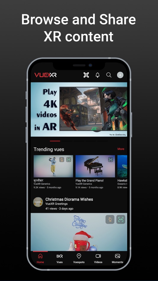 #8. VueXR: Play XR & Record Videos (iOS) 由: VueXR LLC