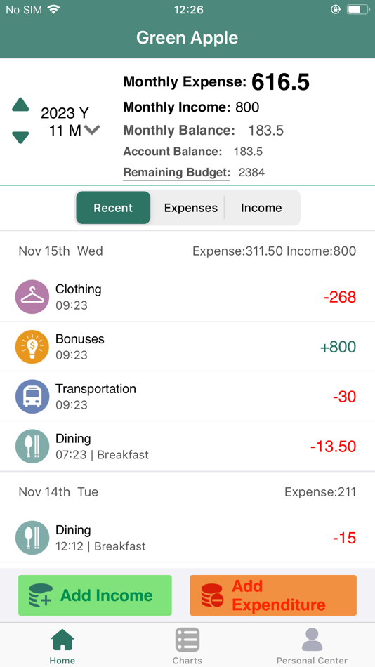 Green Apple Accounting - 2.2.0 - (iOS)