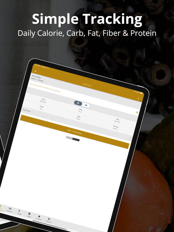 My Mediterranean Diet Tracker iPad screenshot 2 - Health & Fitness app