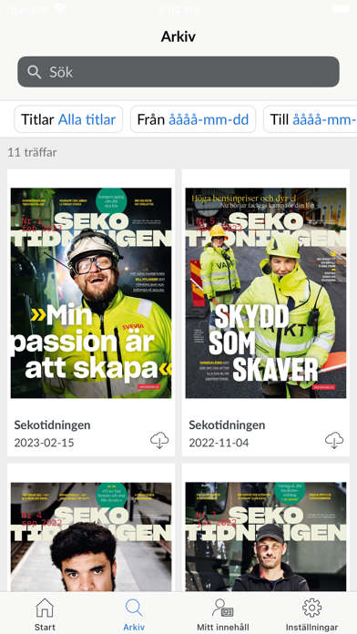 Sekotidningen Screenshot