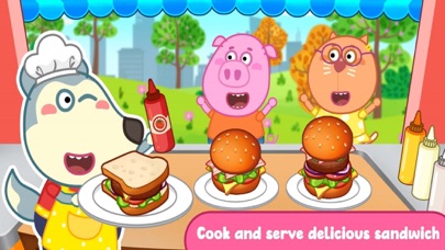 Wolfoo Cooking Game - Sandwich Screenshot