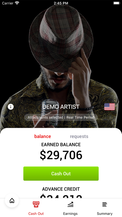 Artist Portal Screenshot