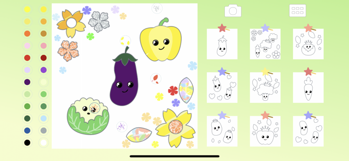 Vegetable Coloring Kid Toddler
