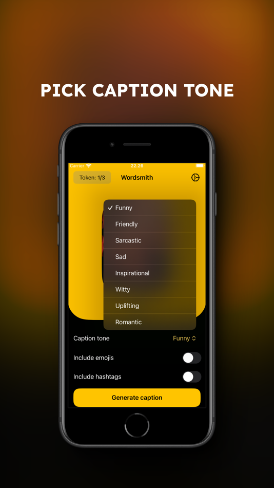 #2. Caption Generator: Wordsmith (iOS) Podle: Aditya Daniel Istyana