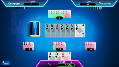 Classic Rummy 500 card game Screenshot
