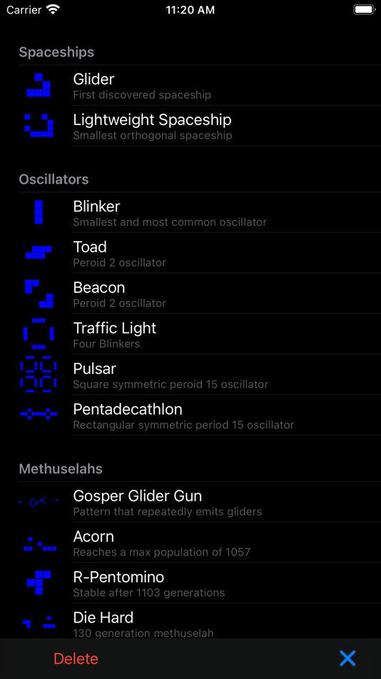 #5. Game of Life Cellular Automata (iOS) 由: Nathan Pool