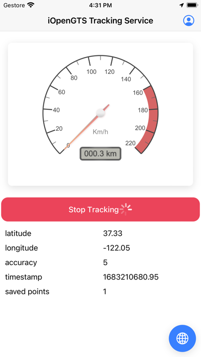 iOpenGTS Fleet Tracking Screenshot