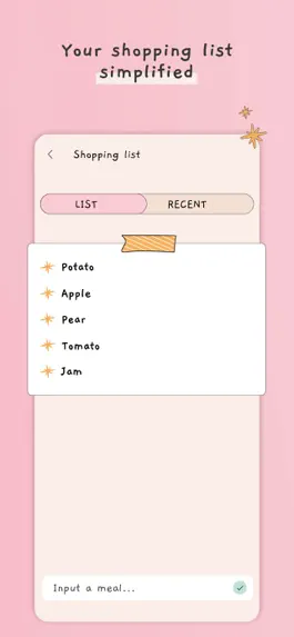 Game screenshot Meal plan template, food diary apk
