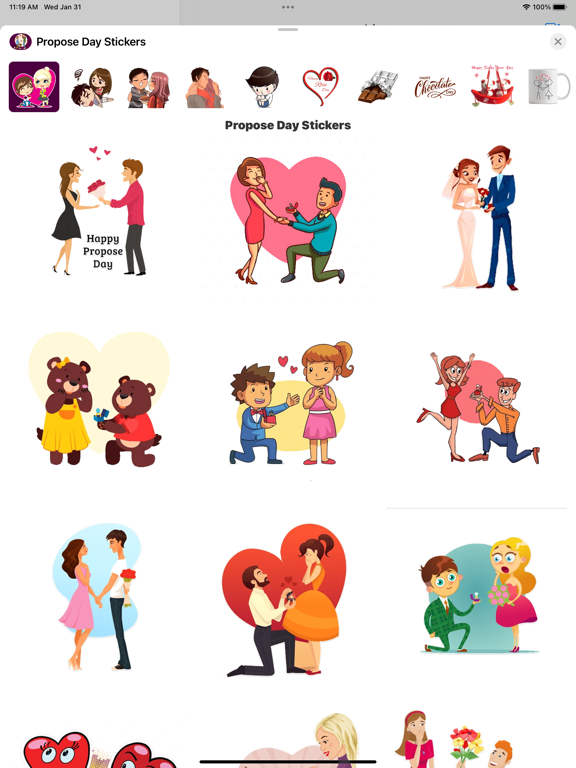 Screenshot #5 pour Propose Day Stickers