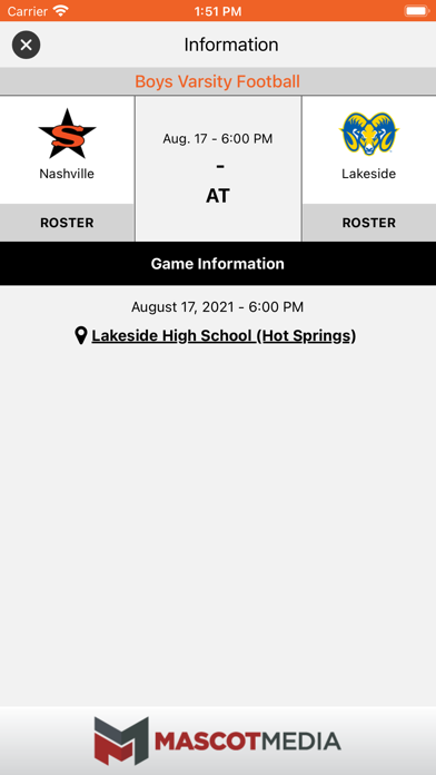 Nashville Scrappers Athletics Screenshot