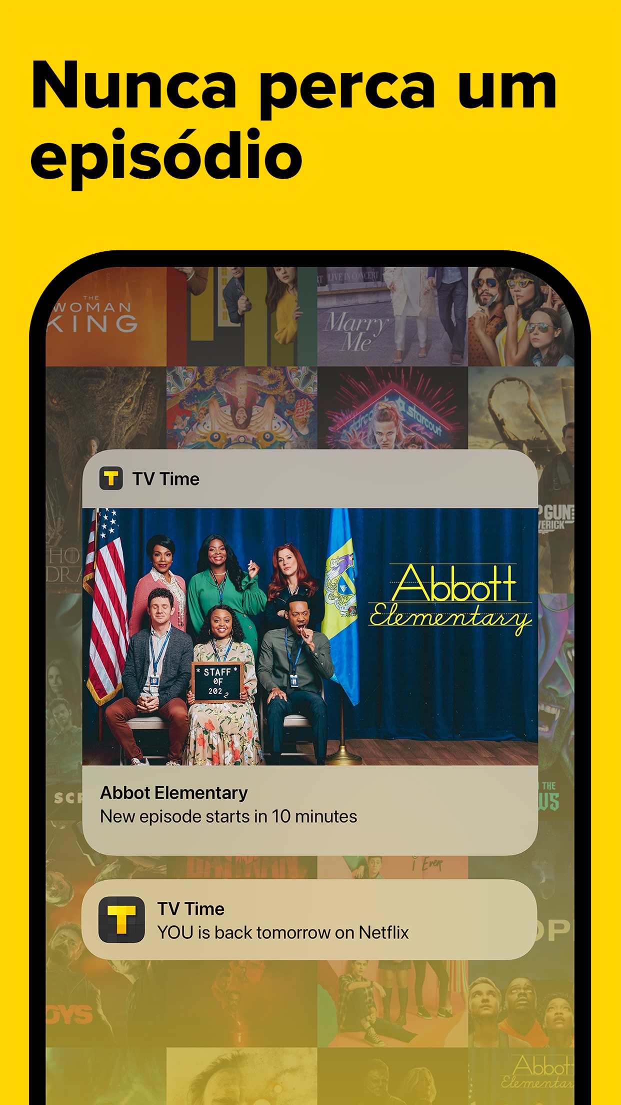 Screenshot do app TV Time: Seguir Séries e filme