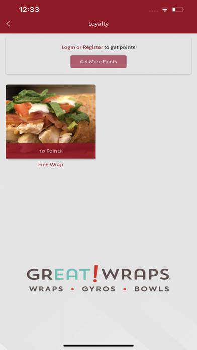 GW Gyro & Wings - Great Wraps Screenshot