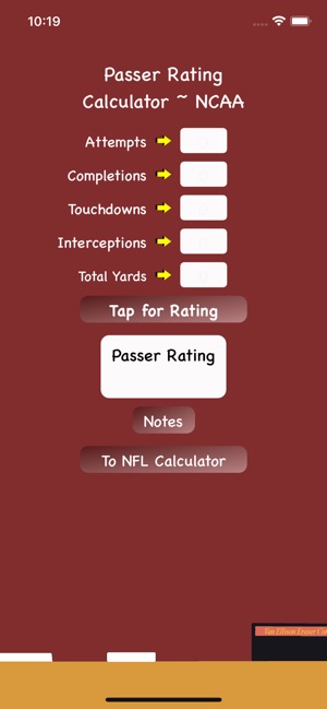 quarterback rating calculator