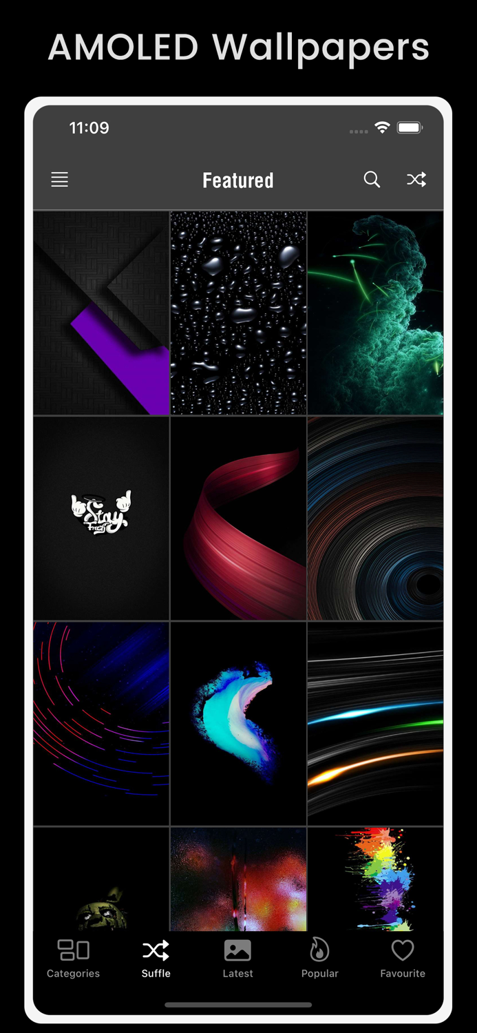 AMOLED Wallpapers-Black and Dark