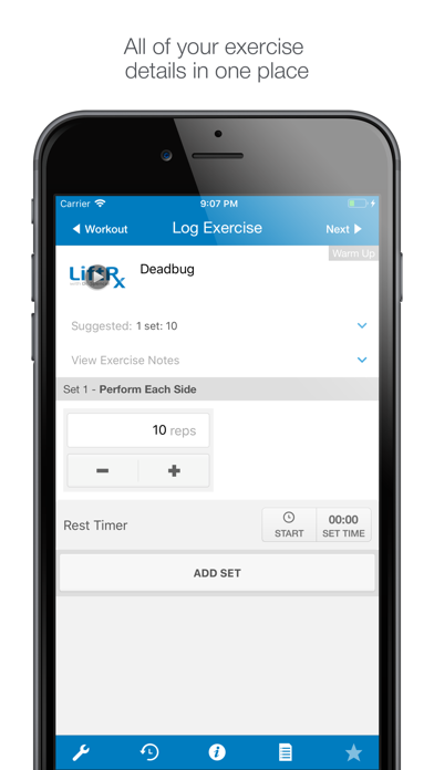 LiftRX Screenshot