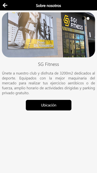 SG Fitness Screenshot
