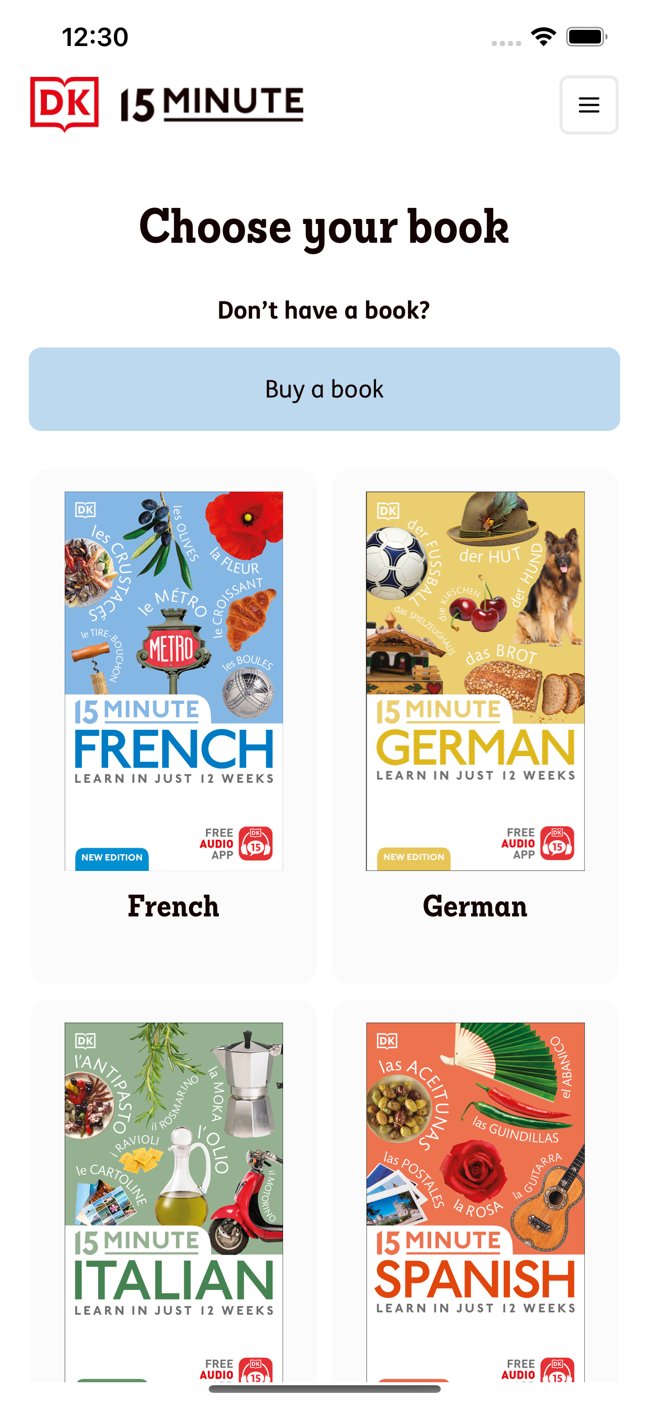 DK 15 Minute Language Course