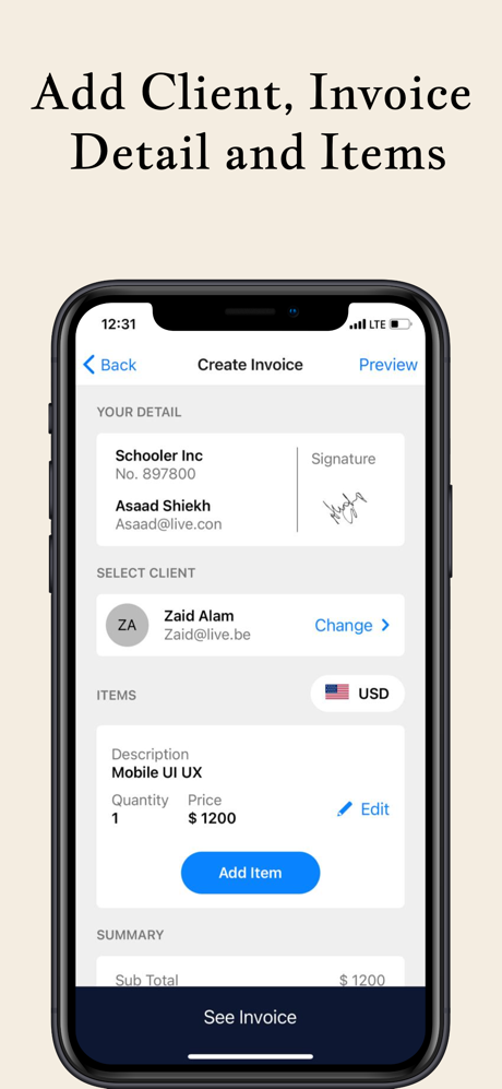 IR Simple Invoice Maker screenshot 2