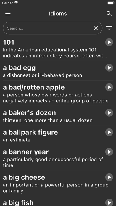 English Idioms Screenshot