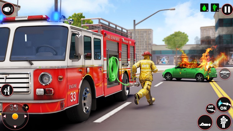 Firefighter Truck Games 3D