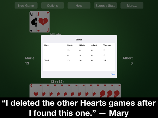 Screenshot #5 pour Hearts Card Game—New Classic