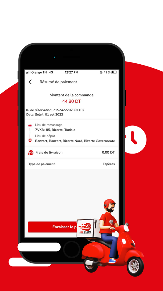 #5. Atef Delivery Driver (iOS) Podle: Melek Dridi