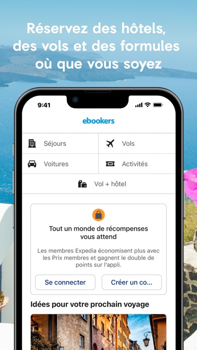 Screenshot #1 pour ebookers Hôtels et Vols