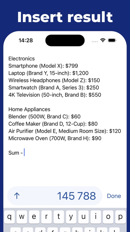 Jotter = note + calc