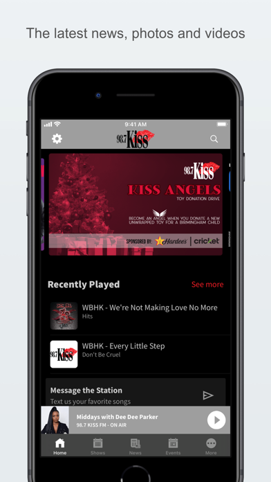98.7 Kiss Screenshot