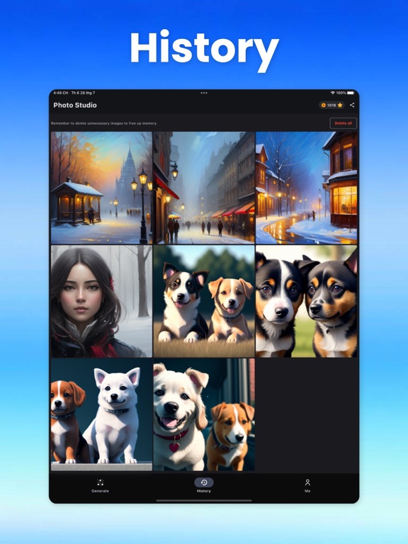 AI Photo Generator, Art Maker iPad screenshot 7 - Productivity app