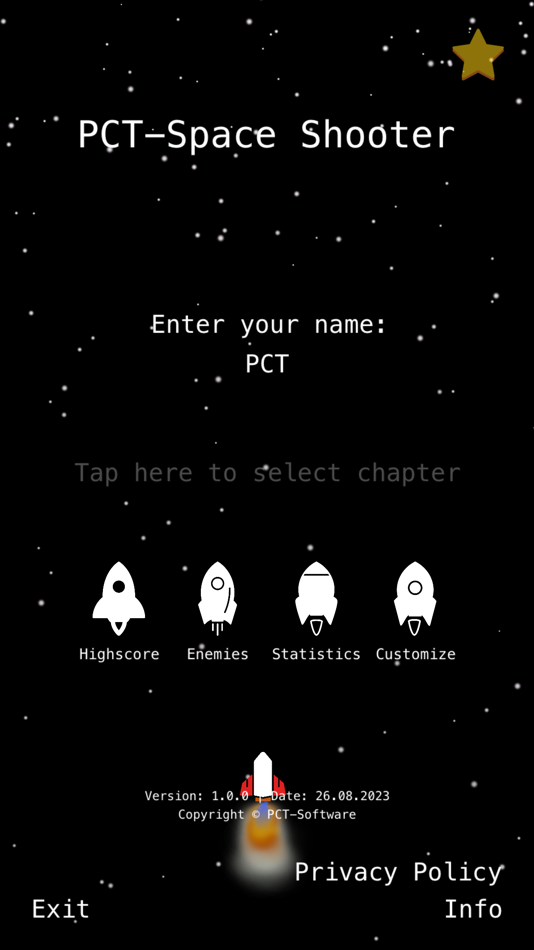 #1. PCT-Space Shooter (iOS) 由: Pascal Christian Thiede