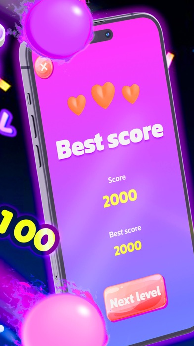 Bounce Pink Ball Game Screenshot