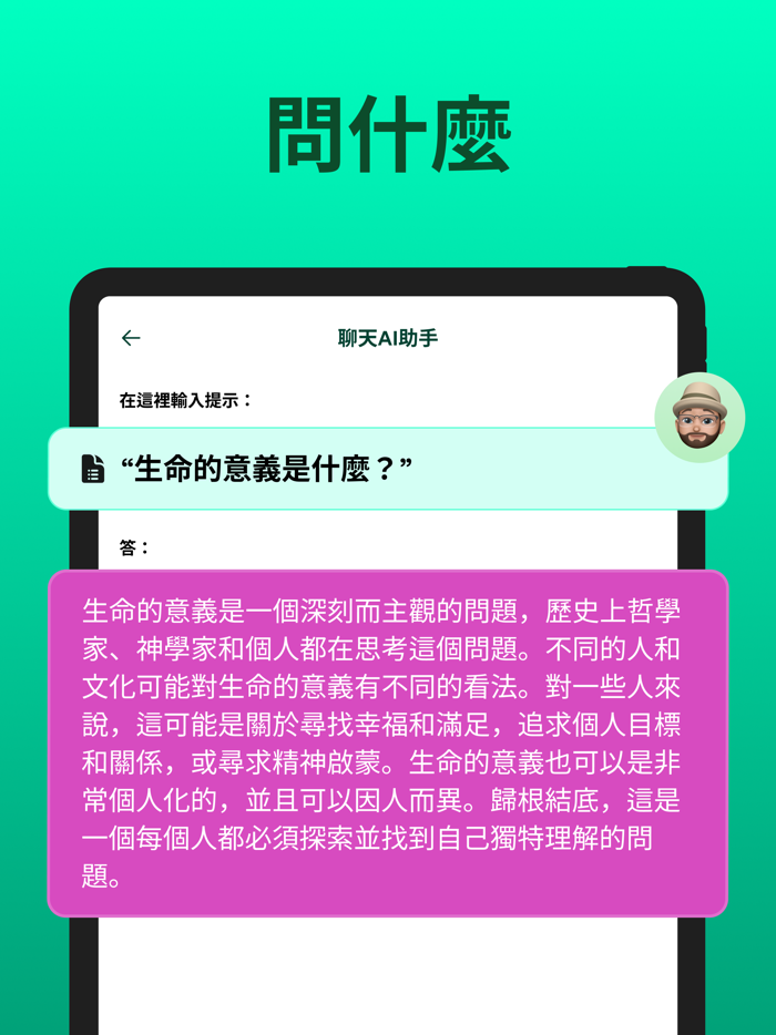 The Chat AI - 中文版聊天寫作機器人AI軟件