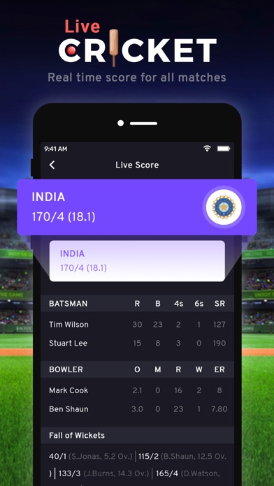 Cric - Live Cricket Scores Screenshot