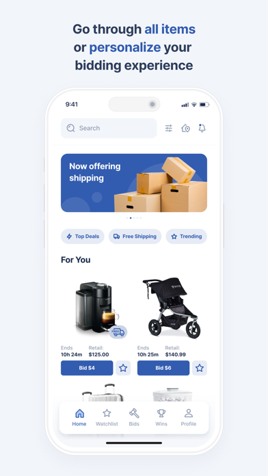 OLA - Online Auction Screenshot