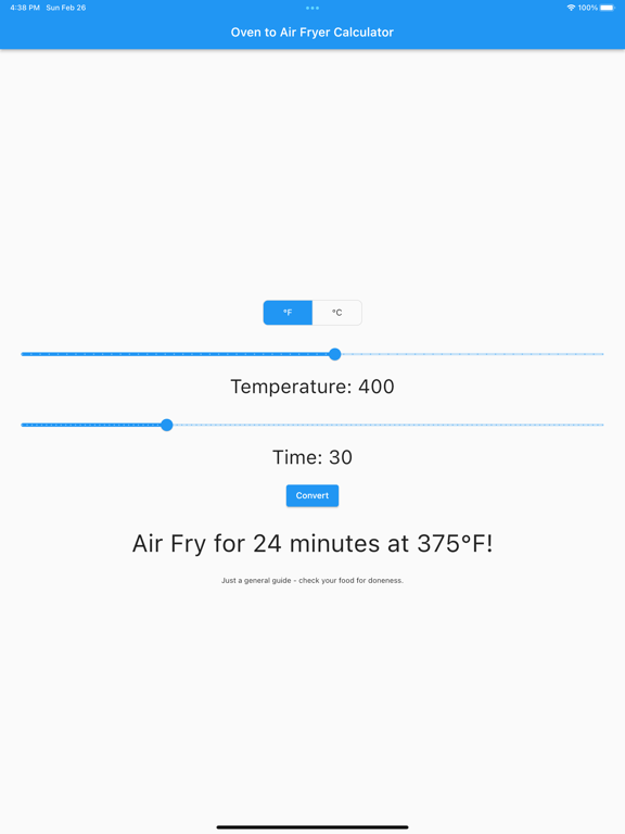 Oven to Air Fryer Calculatorのおすすめ画像2