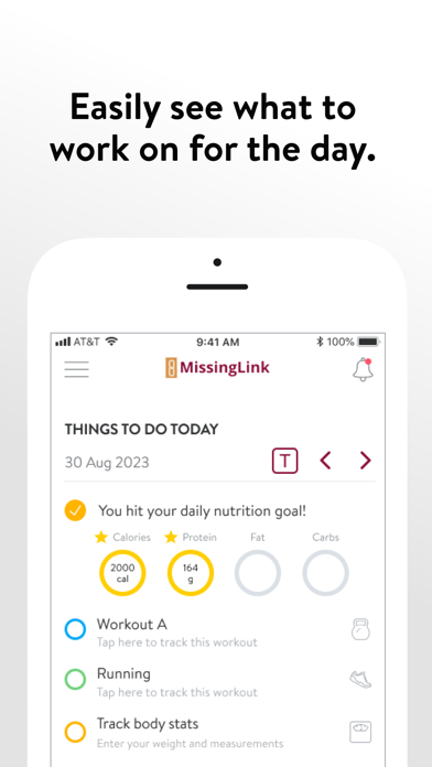 Missinglink Fitness Nutrition Screenshot