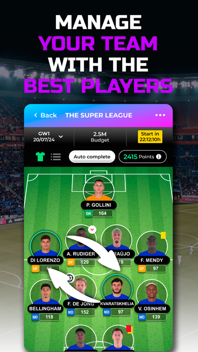 Superleague Fantasy Football Screenshot