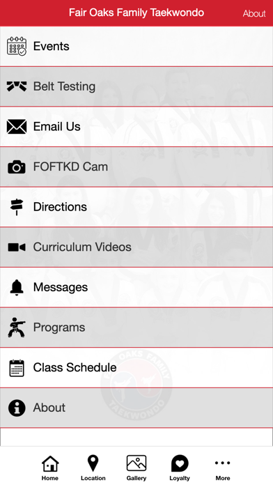 Fair Oaks Family Taekwondo Screenshot