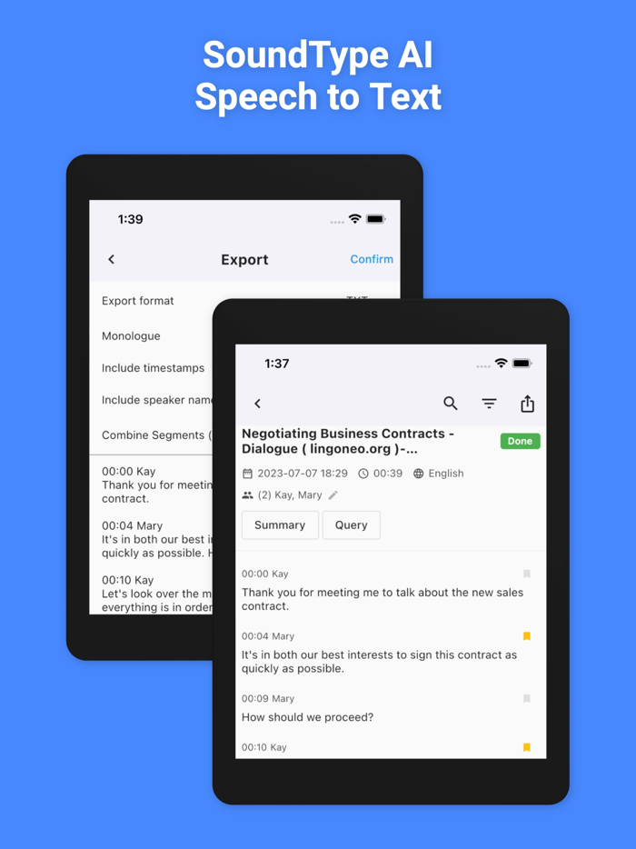 SoundType AI Speech To Text