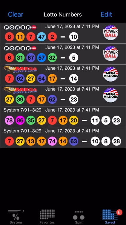 Lotto with lucky numbers