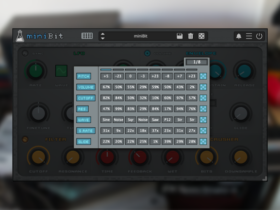 Screenshot #5 pour miniBit - 8bit Synthesizer