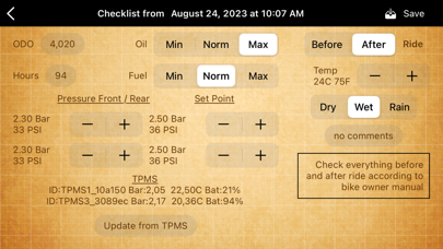 iMotoSuspension Screenshot
