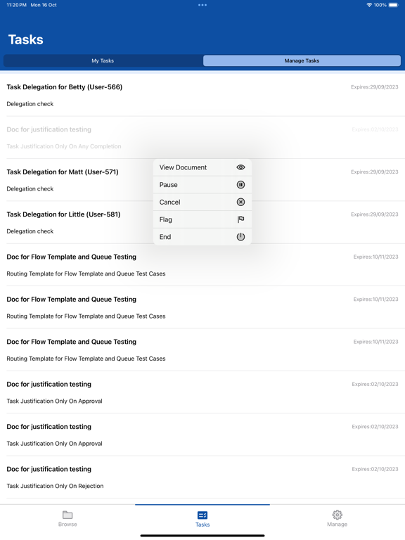 Xerox DocuShare Flex iPad screenshot 7 - Productivity app