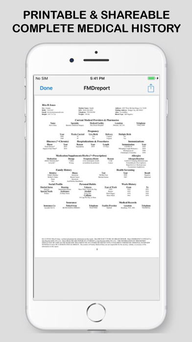 Family Medical Diary Screenshot